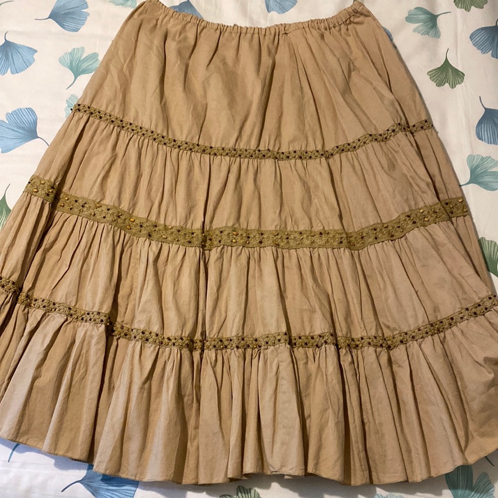 Vintage beaded peasant skirt